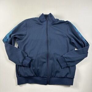 Umbro‎ Soccer Track Jacket Mens XL Blue Diamond Logo Retro Y2K Full Zip Active